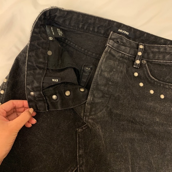 GRLFRND Eva A-Frame Studded Gussett Skirt - Picture 8 of 8